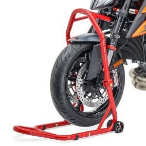 Lenkkopfständer Motorrad Constands Classic 5 PIN Lenkkopf Montageständer rot_1