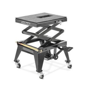 Moto Pont Elevateur Hydraulique ConStands Crosslift XL Béquille Motocross avec Roulettes Noir DPLB