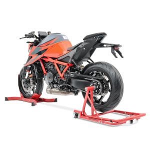 Einarm Montageständer hinten MVR für BMW R 1250 GS 19-20 Rangierhilfe + Wippe Constands rot_1