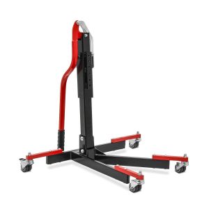 Chariot de Déplacement pour Moto - Idéal pour Garage, 300 kg rouge