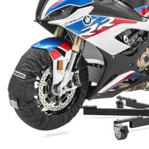 Couverture chauffante pneu Set compatible avec Buell M2 Cyclone digital noir