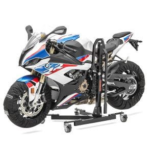Motorrad Reifenwärmer Set Snaefell ConStands 30-99°C Digital passend für Vorderrad und Hinterrad schwarz DPLB