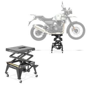 Moto Pont Elevateur Hydraulique ConStands Crosslift XL Béquille Motocross avec Roulettes Noir DPLI4