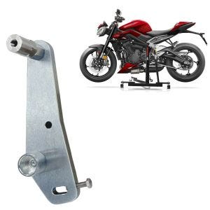 Plaque d'adaptation pour ConStands Power Classic / Evo compatible avec Triumph Street Triple 765 R / RS 23-25