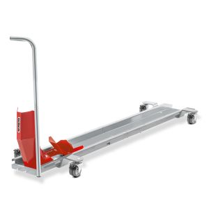 Rail de Range avec Bloque Roue ConStands Smart Mover max. 450 kg galvanisé - rouge