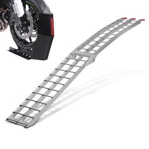 Motorrad Auffahrrampe Alu CS2 + Motorradwippe Easy Fix klappbar max. 340kg_1