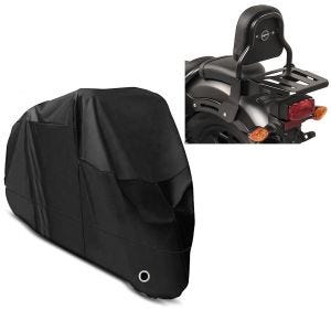 Set Abdeckplane + Sissy Bar mit Gepäckträger für Honda Rebel 500 17-21 Craftride SXL_1