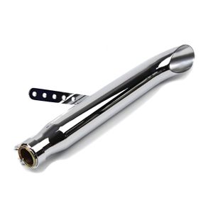 Craftride Pot d'échappement compatible avec Suzuki Intruder VS 1400 / 800 / 750 / 600 Caferacer Turn Out chrome