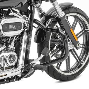 Pare Carter compatible avec Harley Davidson Softail Sport Glide 18-24 Craftride Mustache noir DPLB