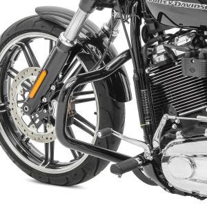 Pare Carter compatible avec Harley Davidson Softail Sport Glide 18-24 Craftride Mustache noir DPLB2