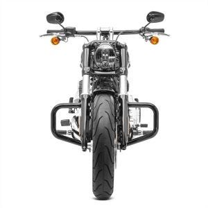 Pare Carter compatible avec Harley Davidson Softail Sport Glide 18-24 Craftride Mustache noir DPLB4