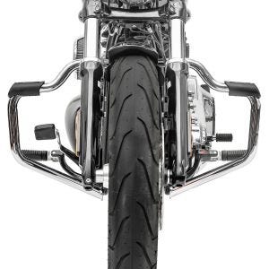 Pare cylindre Mustache compatible avec Harley Davidson Softail Sport Glide 18-24 chrome 32mm Craftride
