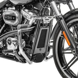 Pare cylindre Mustache compatible avec Harley Davidson Softail Sport Glide 18-24 chrome 32mm Craftride DPLB2