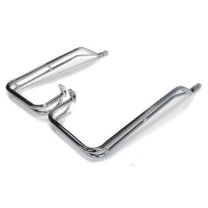 Protection de sacoche compatible avec Harley Davidson Road King 09-13 Craftride chrome