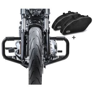 Set Sturzbügel Craftride mit Gummipads und Innentaschen Set für Harley Davidson Sport Glide 18-20 Craftride_1