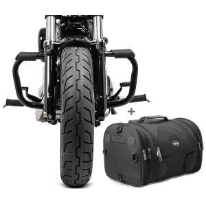 Set Sturzbügel Mustache und Hecktasche RB1 Craftride für Harley Sportster Forty-Eight 48 10-20 schwarz_1