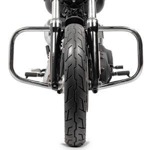 Pare Carter compatible avec Harley Davidson Dyna Super Glide Custom 06-15 Craftride DN1 chrome