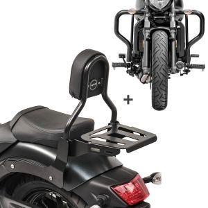 Sissybar Set für Kawasaki Vulcan S / Café 15-20 mit Sturzbügel Craftride RH12-1_1