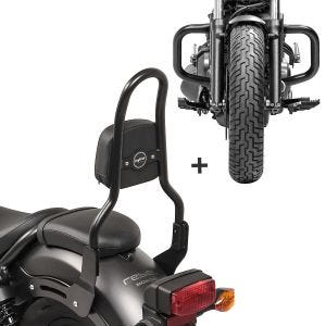 Sissybar Set für Honda Rebel 500 17-19 mit Sturzbügel Craftride RH7-3_1