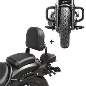 Sissybar Set für Honda Rebel 500 17-19 mit Sturzbügel Craftride RH7-5_1