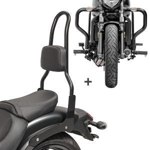 Sissybar Set für Kawasaki S / Café S 15-20 mit Sturzbügel Craftride  RH11-2_1