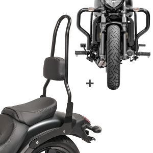 Sissybar Set für Kawasaki Vulcan S / Café 15-20 mit Sturzbügel Craftride  RH11-4_1
