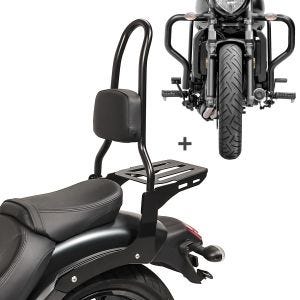 Sissybar Set für Kawasaki Vulcan S / Café 15-20 mit Sturzbügel Craftride RH12-2_1