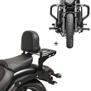 Sissybar Set für Kawasaki Vulcan S / Café 15-20 mit Sturzbügel Craftride RH12-5_1