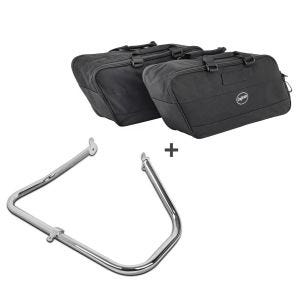 Sturzbügel Set für Harley Davidson Touring 09-20 mit Koffer Innentaschen Craftride S-Z1_1