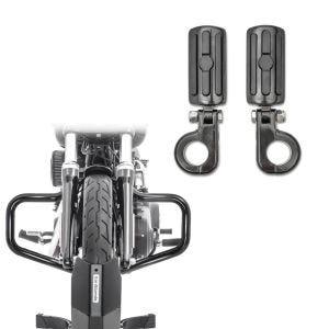 Pare carter avec respose-pieds 38mm set compatible avec chopper / custombikes Custom 06-15 Craftride FS5 Mustache noir