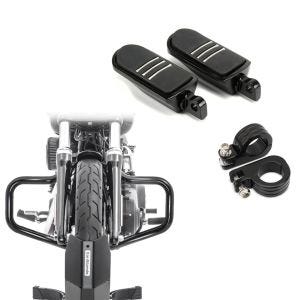 Pare carter avec respose-pieds 38mm set compatible avec chopper / custombikes Custom 05-15 Craftride FS6 Mustache noir