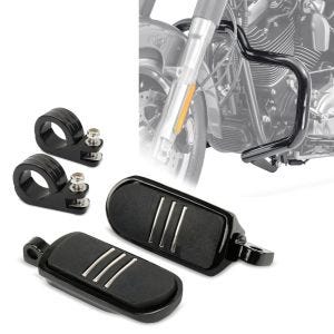 Pare carter avec respose-pieds 38mm set compatible avec chopper / custombikes Special/ Lo 10-17 Craftride FS7 Mustache noir