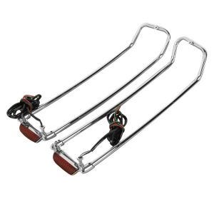 Seitenkoffer Top-Reling LED passend für Harley Davidson Touring 93-13 chrom Craftride