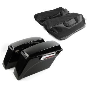 Seitenkoffer für Harley Davidson CVO Ultra Classic 11-12 mit Innentaschen schwarz_1