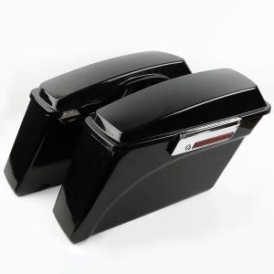 Sacoches Rigides compatible avec Harley Davidson Road King Classic (FLHRC / I) 98-13, noir Craftride