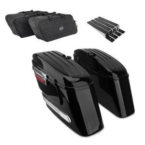 Set Koffer für Chopper Satteltaschen mit Innnentaschen Seitenkoffer Craftride SC6_1
