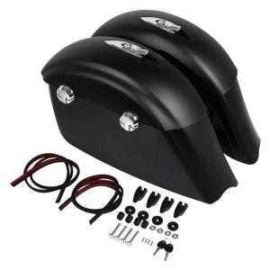 Seitenkoffer passend für Indian Chieftain Dark Horse 17-18 Satteltaschen schwarz matt