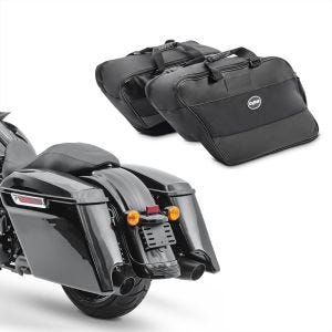 Seitenkoffer Stretched passend für Harley Davidson Street Glide 14-22 mit Innentaschen Stretched schwarz