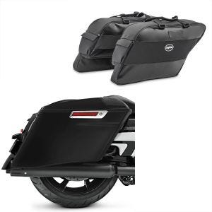 Seitenkoffer Stretched passend für Harley Davidson CVO Road King 2014 mit Innentaschen Stretched unlackiert
