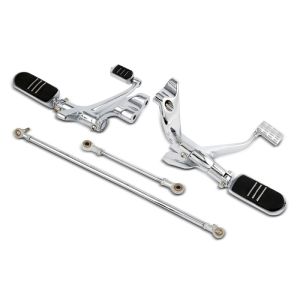 Vorverlegte Fußrastenanlage für Harley Sportster 1200 Roadster 04-08 Craftride chrom_1