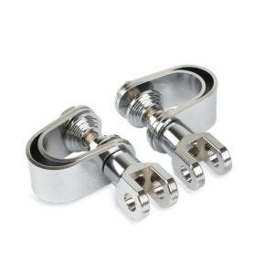 Support repose pieds pour pare cylindre 25-32mm compatible avec Indian Chief / Bobber Craftride HF7 chrome
