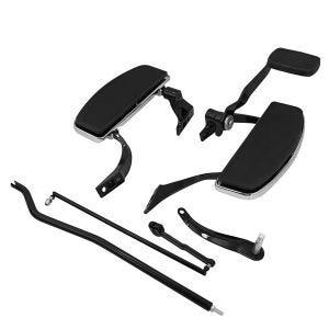 Trittbretter Kit passend für Harley Davidson Dyna Street Bob 06-17 Fussrasten Craftride FK2