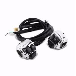 Lenkerschalter passend für Harley Davidson Dyna Sportster Softail V-Rod 96-13 Lenkerarmatur chrom Craftride