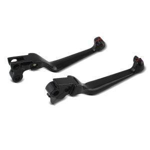 Set de Levier Frein Embrayage Skull I compatible avec Harley Davidson Dyna Sportster Softail Touring 96- noir Craftride