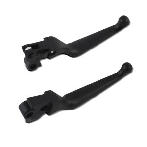 Set de Levier Frein Embrayage Grip compatible avec Harley Davidson Dyna Street Bob 06-17 noir Craftride DPLB