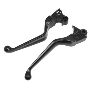 Set levier de frein et levier d'embrayage compatible avec Harley Davidson Dyna Street Bob 06-17 Craftride RH1 noir