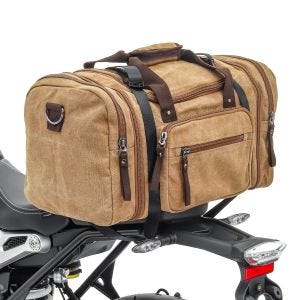 Hecktasche für Vespa GTS 300 Craftride RT4 inkl. Spanngurte braun_1