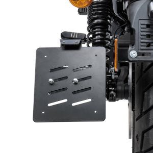 Kennzeichenhalter seitlich M passend für Harley Davidson Sportster 04-20 schwarz Craftride DPLB