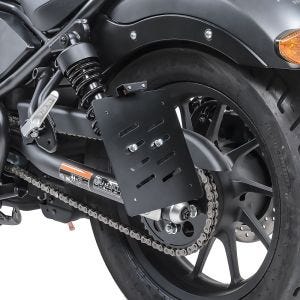Kennzeichenhalter seitlich L passend für Honda Rebel 500 CMX 17-24 schwarz Craftride DPLB2