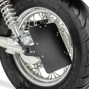 Seitlicher Kennzeichenhalter passend für Yamaha XV 535/ 1100 Virago Craftride schwarz